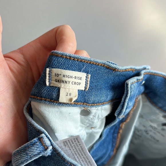 Madewell 10" High-Rise Skinny Crop Jeans in Sheffield Wash Size 28 - Picture 10 of 12